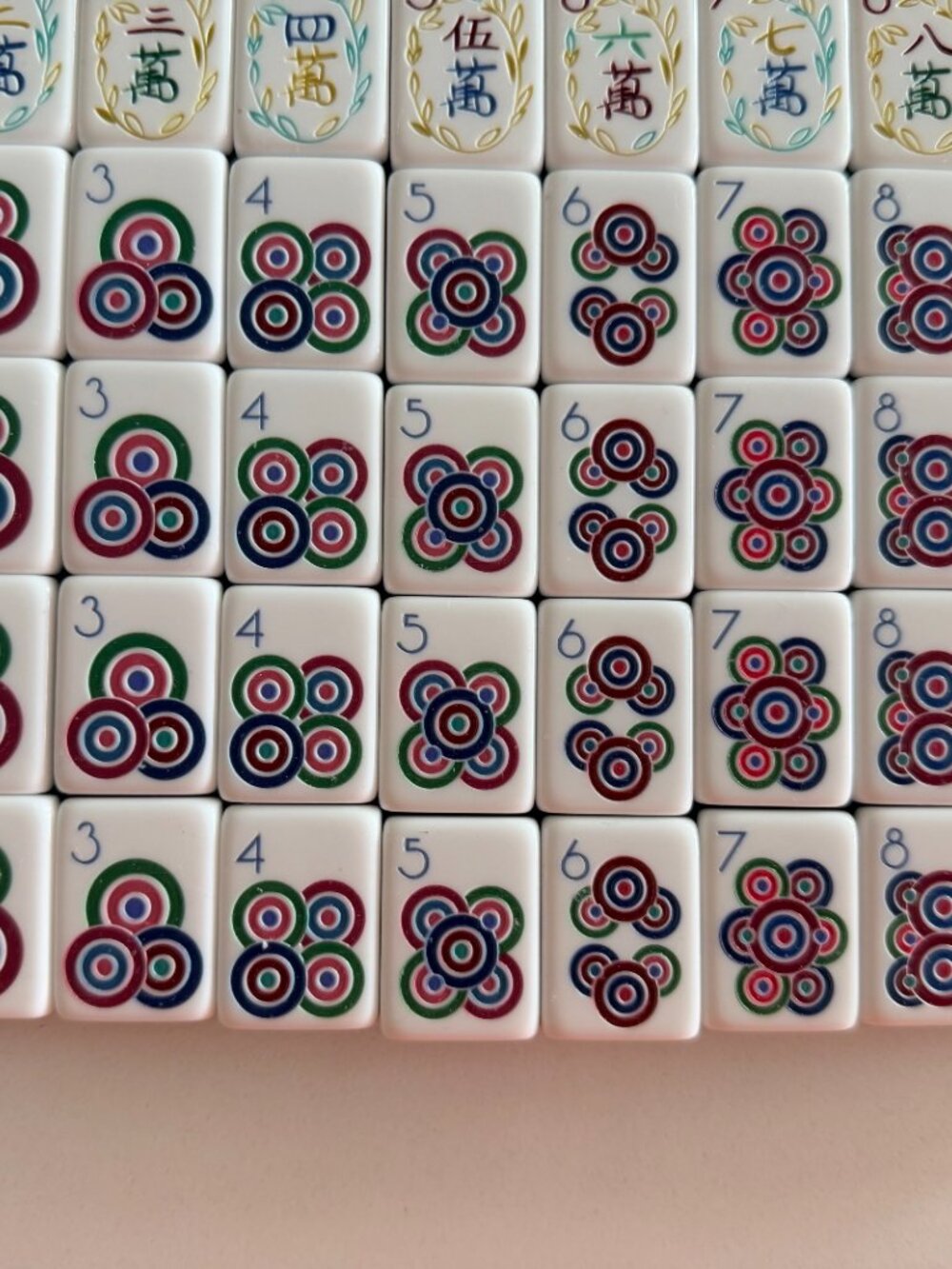 ORANGE AMERICAN MAHJONG TILE SET -UNBRANDED - Picture 8 of 16